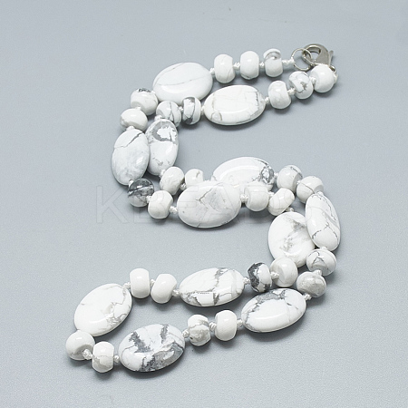 Wholesale Natural Howlite Beaded Necklaces Kbeads