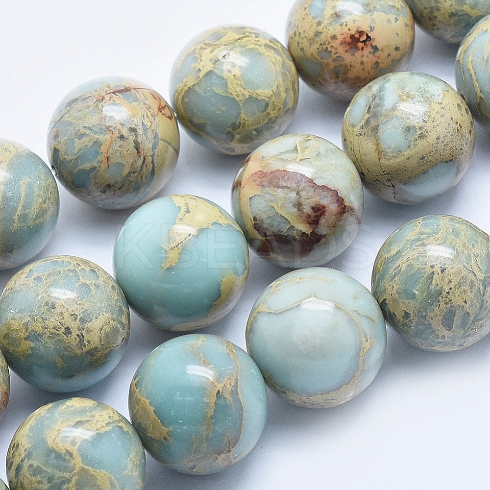 Wholesale Natural Aqua Terra Jasper Beads Strands Kbeads