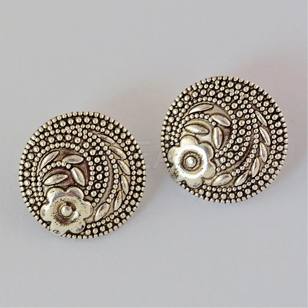 Wholesale Tibetan Style Zinc Alloy Shank Buttons KBeads