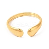 Ion Plating(IP) 201 Stainless Steel Open Cuff Ring RJEW-E063-44G-2