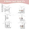 316 Stainless Steel Photo Frame Locket Pendants PALLOY-WR00001-2