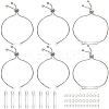 10Pcs Adjustable 304 Stainless Steel Slider Bracelet Making DIY-SC0026-30B-1