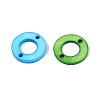 Dyed Natural Freshwater Shell Pendants and Links Kits SHEL-T020-57-3