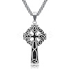 Alloy Triquetra/Trinity Knot Cross Pendant Necklaces LS-PW23033028371-1