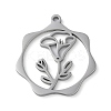 Non-Tarnish 304 Stainless Steel Pendants STAS-P338-01F-P-1