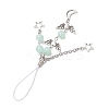 Imitation Gemstone Acrylic Mobile Straps HJEW-JM02637-05-4