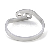 Non-Tarnish Constellations 304 Stainless Steel Open Cuff Ring for Women RJEW-L122-001P-12-3