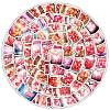 50Pcs DIY Waterproof PVC Picture Stickers PW-WGEAE5B-01-3