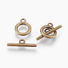 Alloy Toggle Clasps TIBE-EA774Y-AB-RS-1