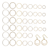 CHGCRAFT 240Pcs 8 Style Brass Linking Rings FIND-CA0006-05AB-1
