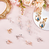 16Pcs 2 Colors Brass Clip-on Earring Findings FIND-SP0003-69-3