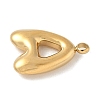 304 Stainless Steel Initial Pendants STAS-S186-12A-G-2