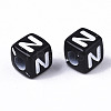 Opaque Acrylic Beads SACR-N002-01N-3