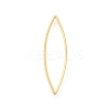 Brass Open Back Bezel Link Rings KK-B152-08B-G-1