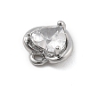 Brass Micro Pave Cubic Zirconia Pendants KK-D283-25P-2