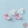 Cubic Zirconia Diamond Stud Earrings STER-M105-01C-S-6