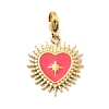 304 Stainless Steel Enamel Pendant Decoration STAS-L283-41G-2