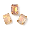 Brass Glass Rhinestone Sew on Rhinestones RGLA-B004-10A-G-1