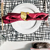 10Pcs 2 Style Aolly & Iron Napkin Rings AJEW-HY0001-16-6