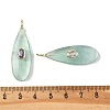 Natural Green Fluorite Pendants G-D357-03G-3