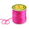 Nylon Satin Rattail Cords NWIR-R025-1.0mm-F106-3