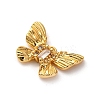 Brass Micro Pave Cubic Zirconia Charms KK-F898-07G-2