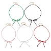 Glass Seed Pendant Necklaces for Women NJEW-MZ00031-1