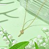 Brass Cubic Zirconia Charms Necklace for Women NJEW-JN04926-2