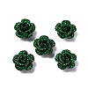 3D Rose Flower Baking Paint Aluminum Beads FIND-L019-01E-1
