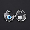 Handmade Lampwork Evil Eye Pendants LAMP-E106-01C-2