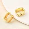 Brass Micro Pave Cubic Zirconia Rectangle Dangle Earrings EJEW-L305-08G-01-3