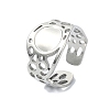 304 Stainless Steel Cuff Rings RJEW-M019-62P-1