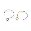 Ion Plating(IP) 304 Stainless Steel Earring Hooks STAS-L216-02B-M-2