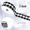 Polyester Tartan Wired Ribbon OCOR-WH0077-087A-2