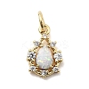 Synthetic Opal Teardrop Charms X-KK-H089-04A-01-1