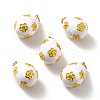 Rack Plating Brass Micro Pave Cubic Zirconia Pendants KK-M230-16G-A-1