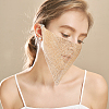 Triangle Alloy Headwear Masquerade Masks AJEW-WH20067-054KCG-4