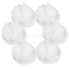 Handmade Faux Rabbit Fur Pom Pom Ball Covered Pendants WOVE-GF0001-03-1