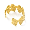 Ion Plating(IP) 304 Stainless Steel Cuff Bangles for Women BJEW-G729-01G-3