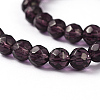 Faceted Glass Round Beads Strands X-GF6mmC03-1-2