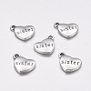 Tibetan Style Alloy Family Charms X-TIBEP-5429-AS-FF-1