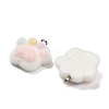 Flocky Opaque Resin Pendants RESI-G112-04-1-2