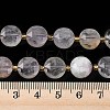 Natural Purple Phantom Quartz Purple Lodolite Quartz Beads Strands G-C116-A184-01-5