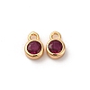 Brass Micro Pave Cubic Zirconia Pendants KK-Z112-12G-1