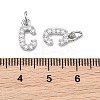 SHEGRACE Brass Micro Pave Clear Cubic Zirconia Pendants XGRQ29016-394P-C-3