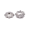 304 Stainless Steel 8-Petal Flower Bead Caps X-STAS-J011-03-3