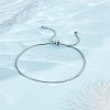 1Pc Stainless Steel Chain Anklet for Women AJEW-LP0006-48B-P-3