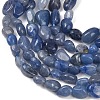 Natural Blue Aventurine Beads Strands G-K395-B03-01-4