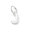 925 Sterling Silver Letter Charms STER-C012-01S-J-1