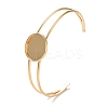 Ion Plating(IP) 304 Stainless Steel Bracelets Setting Making X-BJEW-B090-03D-G-1